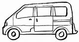 Colorear Camionnette Transporte Helsing Minivan Transport sketch template