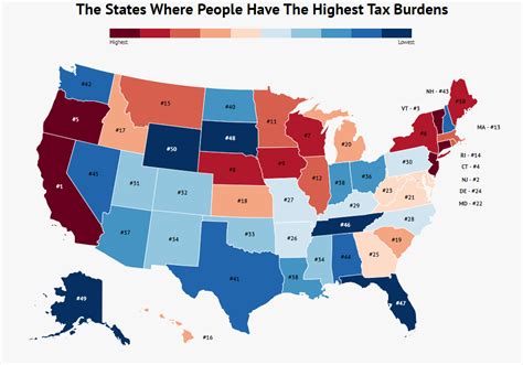 The States Where People Are Burdened With The Highest Taxes Zippia
