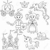 Princesse Chevalier Ridder Licorne Corona Eenhoorn Castello Coloring Dibujos Hadas Princesa Unicornios Caballero sketch template