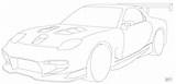 Coloring Mazda Rx Pages Sport Drawing Printable sketch template