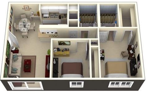 floor plan    bedroom apartment   attached kitchen