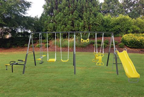 photo playground swing set recreation outdoor park   jooinn