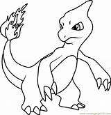 Pokemon Charmeleon Coloring Charmander Pages Evolution Printable Color Pokémon Coloringpages101 Print Getcolorings Getdrawings Kids Colorings sketch template