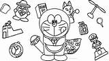 Coloring Doraemon Bratz Pocket Wecoloringpage sketch template