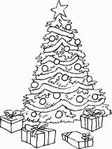 Coloring Christmas Tree Pages Printable Popular sketch template