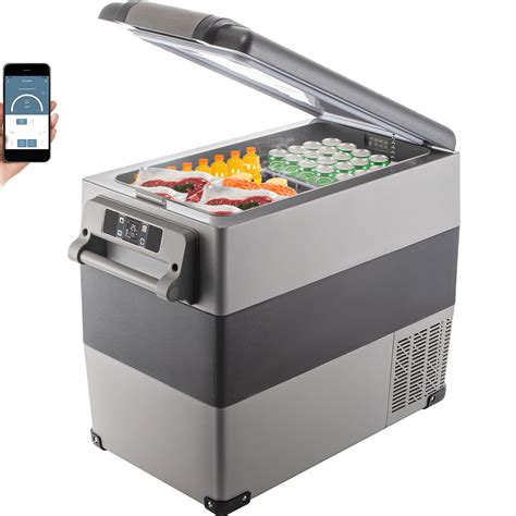 vevorbrand  portable car refrigerator  quart compact rv fridge  dc   ac