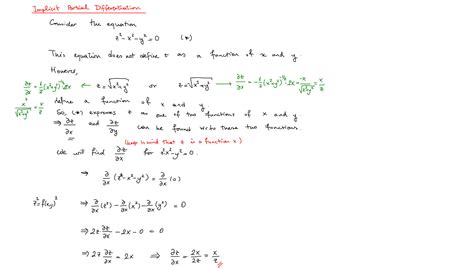 solution implicit partial differentiation chain rule studypool