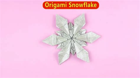 Origami Snowflake For Christmas Step By Step Easy Paper Crafts