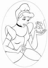 Coloring Cinderella Pages Mice Popular Printable sketch template
