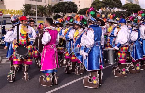 las palmas carnival parade  editorial stock photo image  circus february