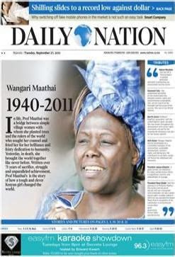 daily nation newspaper kenya faktisk nyheter og fakta