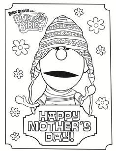 kids coloring page  whats   bible  mothers day