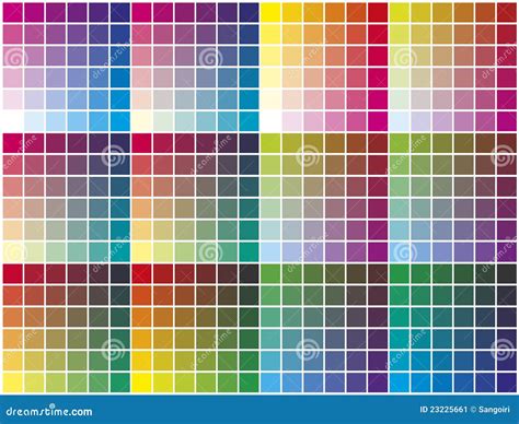 color palette stock vector illustration  range color