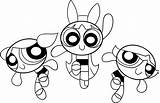 Power Puff sketch template