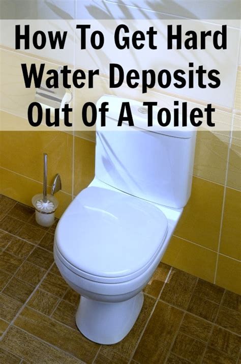 hard water deposits in a toilet bowl home ec 101