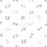 Footprints Modello Cuciture Orme Grige Bianco Silhouette Depositphotos sketch template