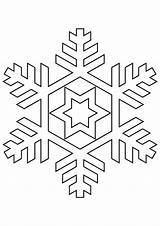 Snowflake Colorings sketch template