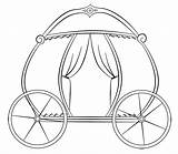 Carriage Cinderella Princess Drawing Pages Template Coloring Printable Clipart Patterns Embroidery Applique Templates Draw Royal Drawings Box Print Stamps Cute sketch template