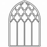 Window Coloring Windows Gothic Church Pages Glass Stained Box Die Drawing Kids Laser Dies Architecture Luminary Grand Poppystamps Popular Memory sketch template