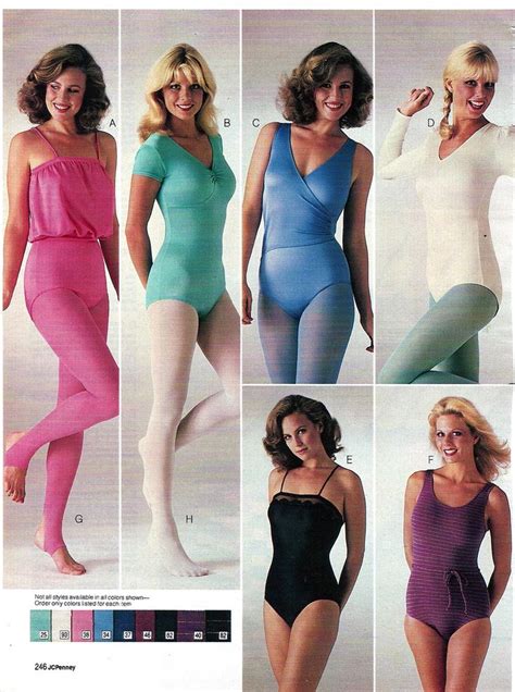jc penney spring summer 1982 leotards fashion one piece swimwear