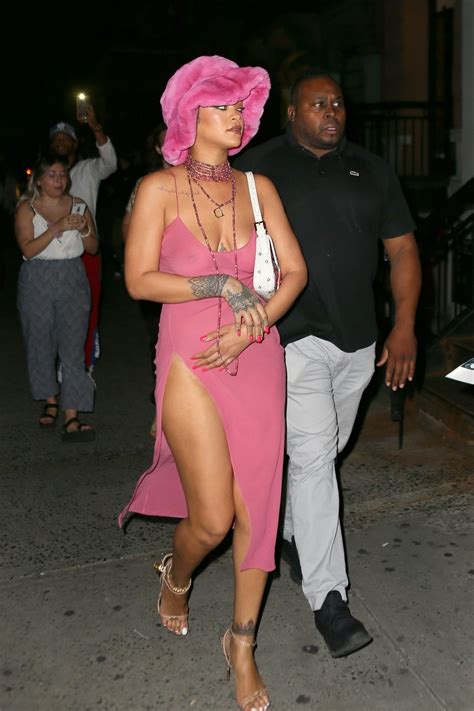 Rihanna In Revealing Dress With Asap Rocky 21 Photos The Fappening