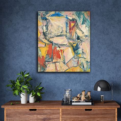 interchange   willem de kooning canvas rolled art etsy