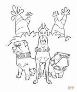 Coloring Pages Dog Dogs Alpha Beta Gamma Cartoon Team Printable Supercoloring 2009 Library Clipart Popular sketch template