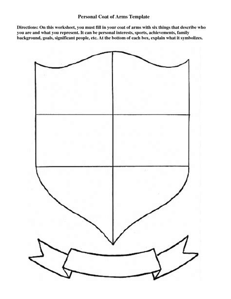 coat  arms template printable  calendar printable