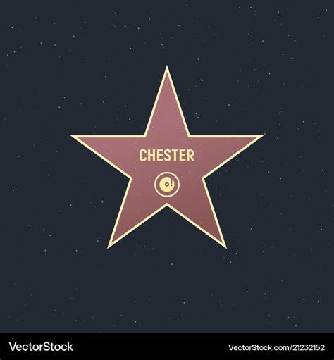 hollywood star template royalty  vector image