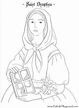 Coloring Saint Dymphna Catholic Saints Pages Playground May Kids Print 15th St Catholicplayground Below Click Choose Board sketch template