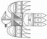 Coloring Thunderbird Printable Hopi Pages Book Indians Symbol Native American Joe sketch template