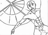 Coloring Aang Avatar Dcp Wecoloringpage sketch template