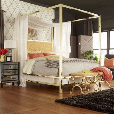 canopy bed  upholstered headboard redbothcom   king size