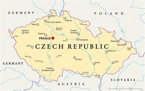 mapa republica checa mapa