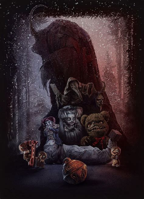 krampus film poster  markbuttondesign christmas horror movies scary