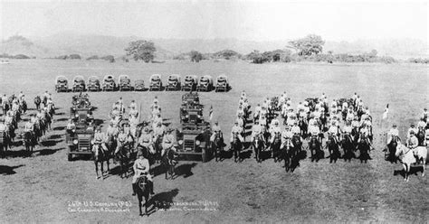 cavalry regiment philippines scouts   panoramic photograph