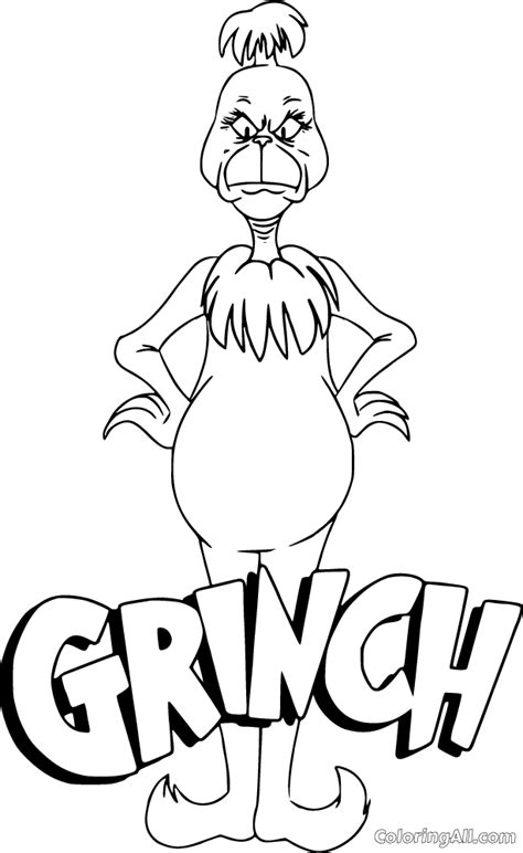 grinch coloring pages coloringall