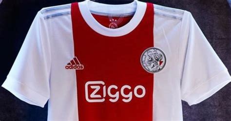 buitenspel nieuwe thuisshirt van ajax met oude logo  uitgelekt voetbalprimeur