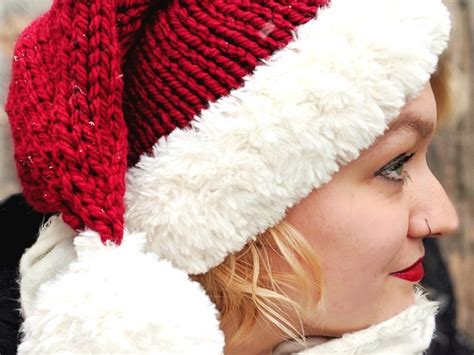 happy santa hats  knitting patterns