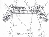 Metallica Ride Lightning Wallpaper Deviantart Wallpapersafari sketch template