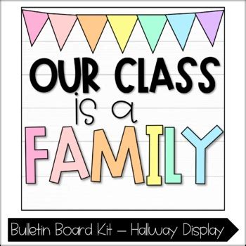 class   family bulletin board kit   school hallway display