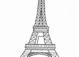 Tower Eiffel Outline Coloring Paris Printable Drawing Template Pages Getdrawings Colouring Getcolorings sketch template
