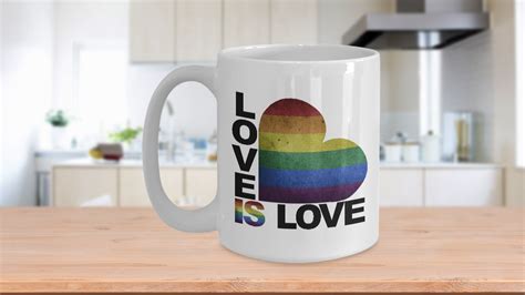 Love Is Love Coffee Mug Lgbtq Mug Gay Pride Mug