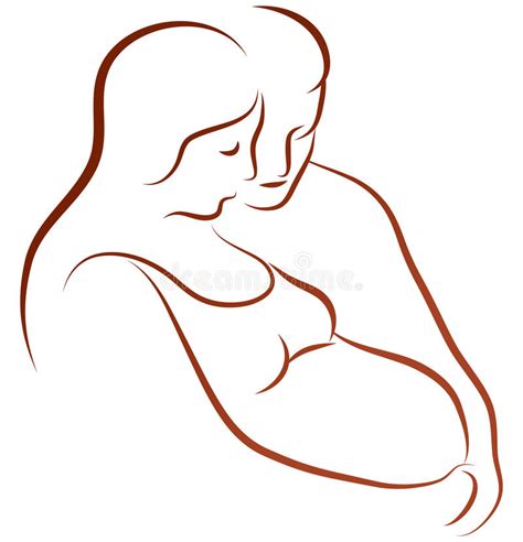 pregnant woman stock vector illustration of growth