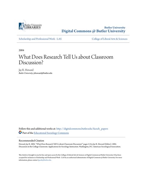 research    classroom discussion