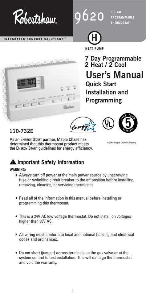 robertshaw  thermostat wiring diagram wiring diagram pictures