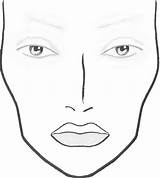 Face Makeup Charts Blank Chart Coloring Make Mac Sketch sketch template