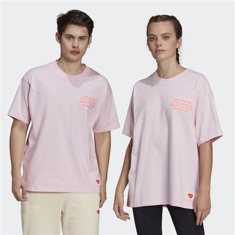 Adidas V Day T Shirt Gender Neutral Pink Adidas Uk