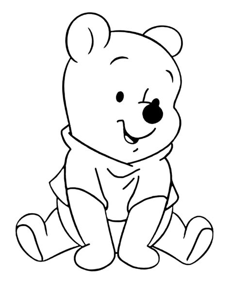 dibujo de winnie pooh  colorear dibujos  colorear