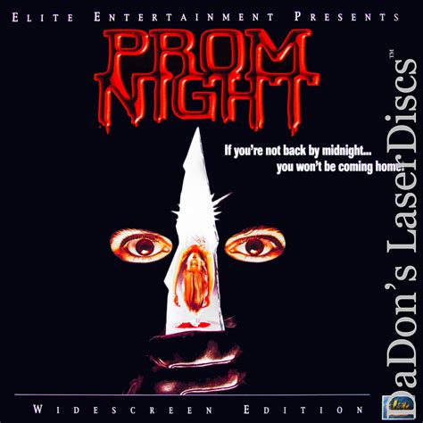 Prom Night Laserdisc Rare Laserdiscs Elite Hammer